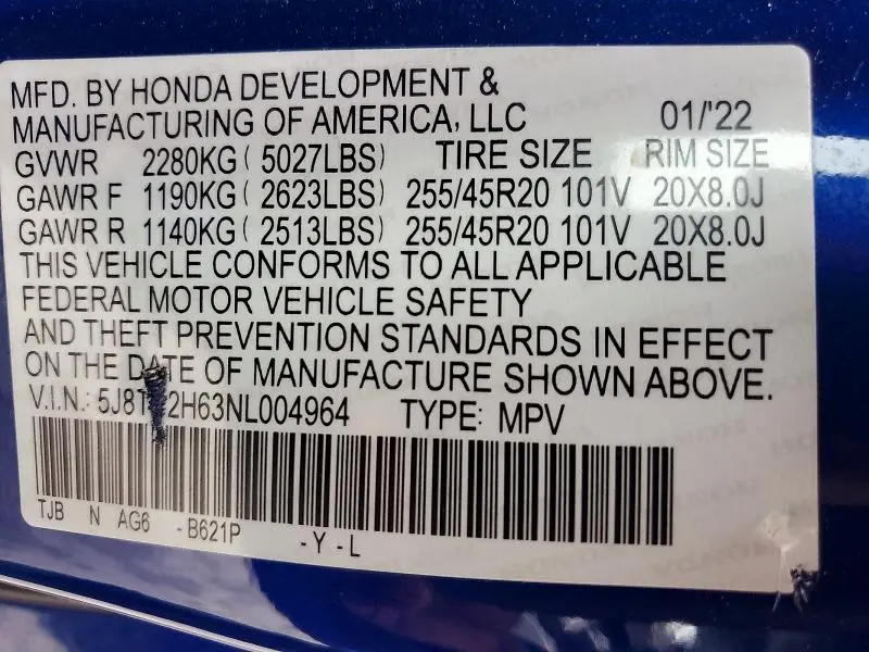 2022 ACURA RDX A-SPEC  