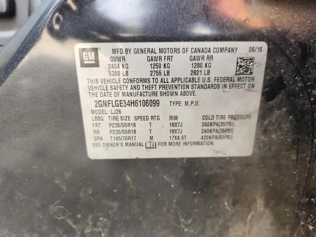 2017 CHEVROLET EQUINOX PREMIER  