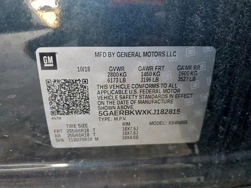 2019 BUICK ENCLAVE   