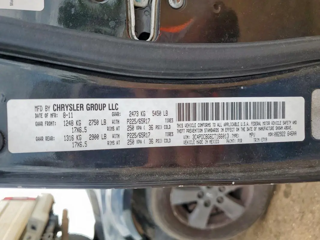 2012 DODGE JOURNEY SXT  