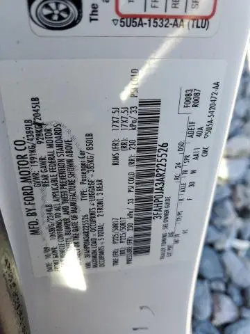 2010 FORD FUSION SEL  