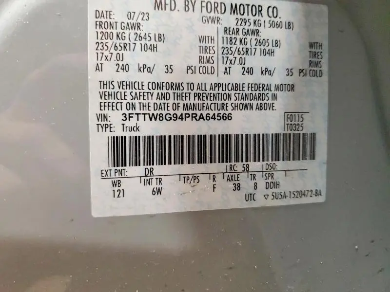 2023 FORD MAVERICK XLT  