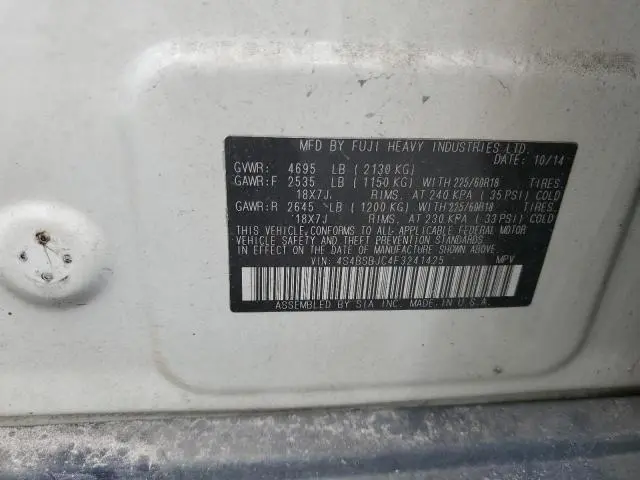 2015 SUBARU OUTBACK 2.5I LIMITED  