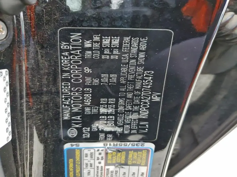 2013 KIA SPORTAGE EX  