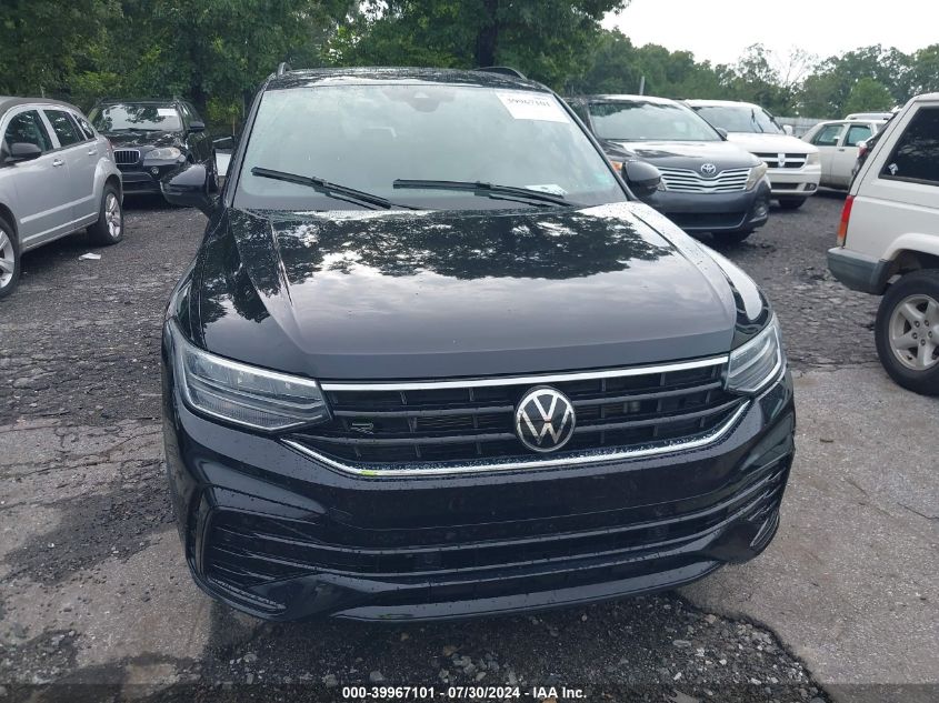 2022 VOLKSWAGEN TIGUAN 2.0T SE R-LINE BLACK