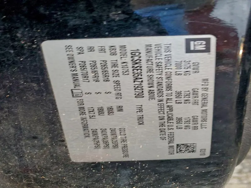 2010 CHEVROLET SILVERADO K1500 LT  