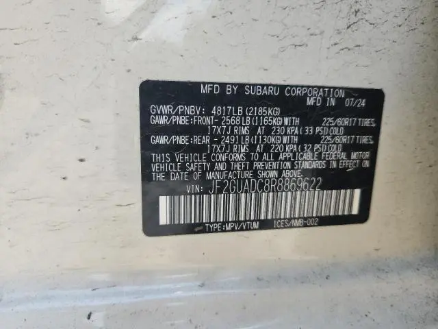 2024 SUBARU CROSSTREK PREMIUM  