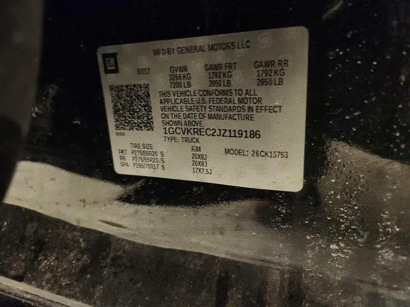 2018 CHEVROLET SILVERADO K1500 LT  