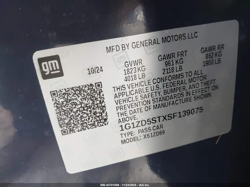 2025 CHEVROLET MALIBU FWD 1LT