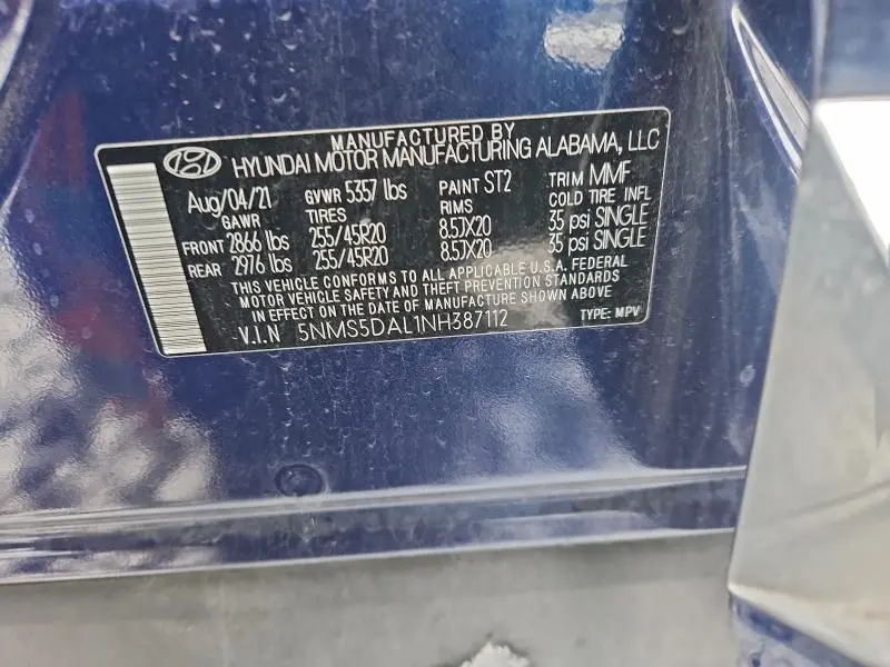 2022 HYUNDAI SANTA FE CALLIGRAPHY  