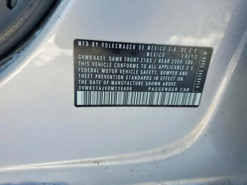 2013 VOLKSWAGEN JETTA HYBRID  