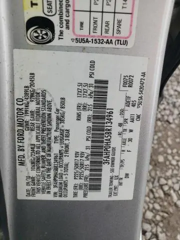 2011 FORD FUSION SE  