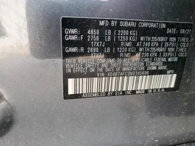 2022 SUBARU OUTBACK PREMIUM  