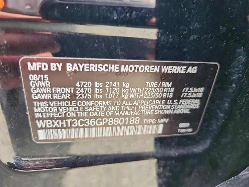 2016 BMW X1 XDRIVE28I  
