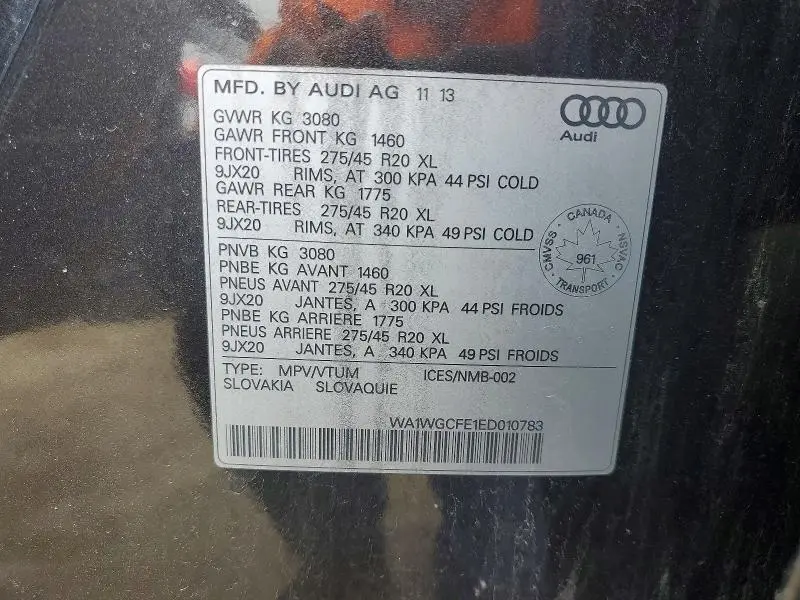 2014 AUDI Q7 PRESTIGE  