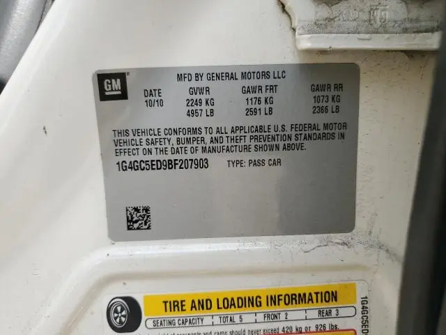 2011 BUICK LACROSSE CXL  