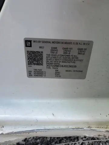 2018 GMC SIERRA K1500 SLT  
