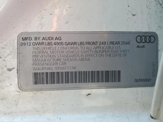2013 AUDI A4 PREMIUM PLUS  