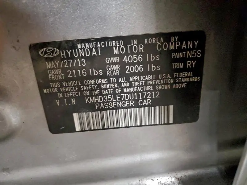 2013 HYUNDAI ELANTRA GT   