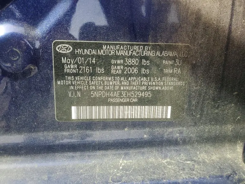 2014 HYUNDAI ELANTRA SE  