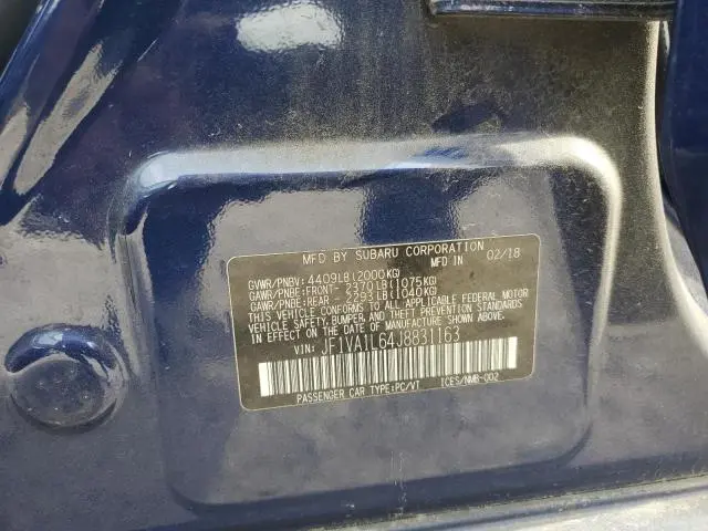 2018 SUBARU WRX LIMITED  