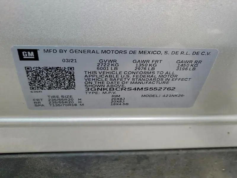 2021 CHEVROLET BLAZER 2LT  