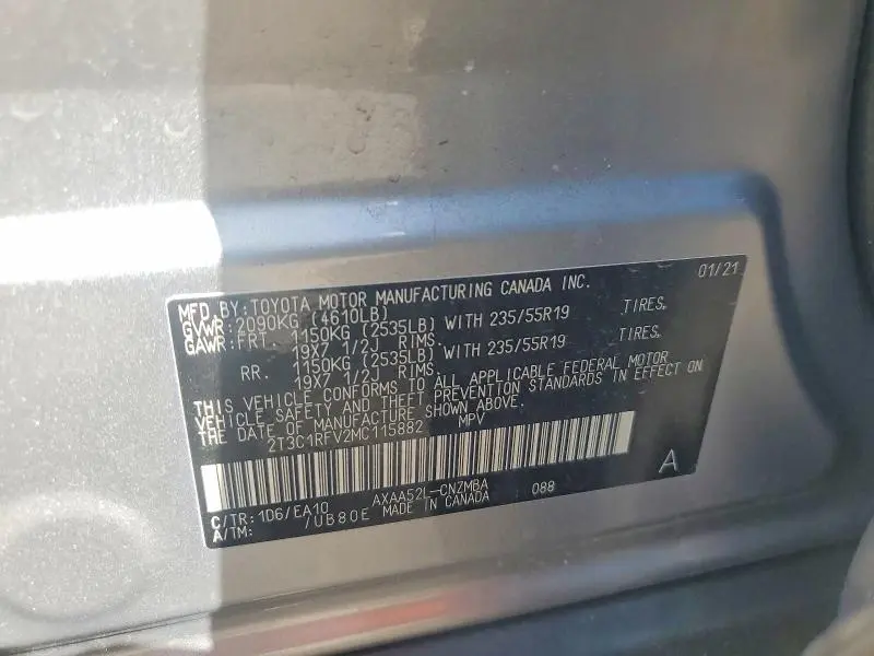 2021 TOYOTA RAV4 XLE PREMIUM  