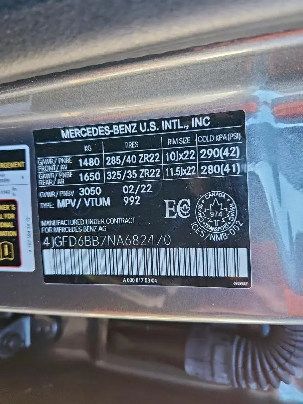 2022 MERCEDES-BENZ GLE COUPE AMG 53 4MATIC  