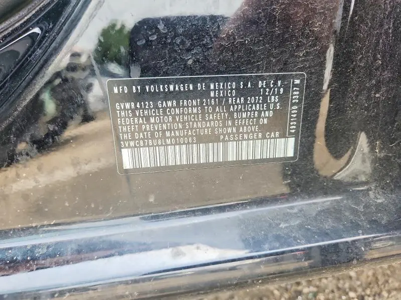 2020 VOLKSWAGEN JETTA S  