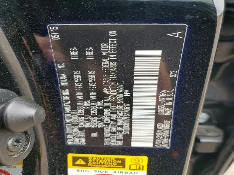 2015 TOYOTA HIGHLANDER LIMITED  