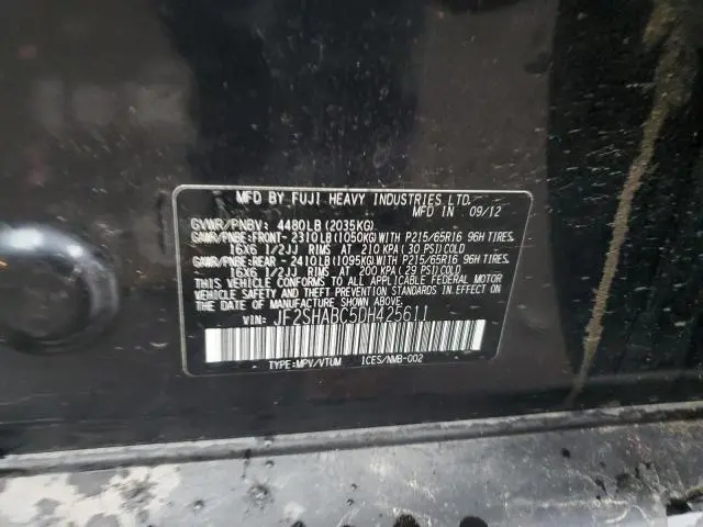 2013 SUBARU FORESTER 2.5X  