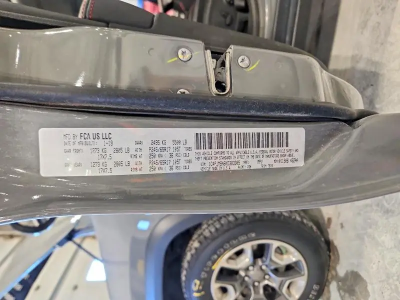 2019 JEEP CHEROKEE TRAILHAWK  