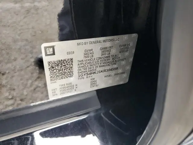 2019 CADILLAC ESCALADE ESV LUXURY  