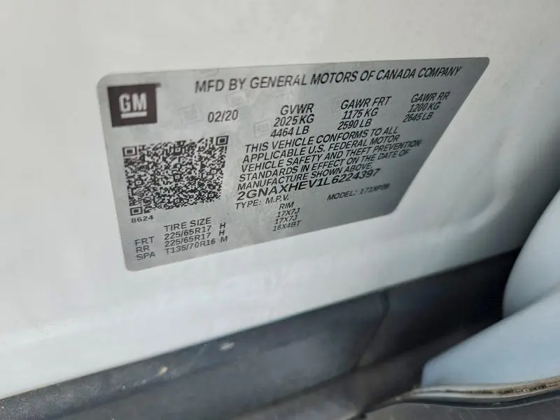 2020 CHEVROLET EQUINOX LS  