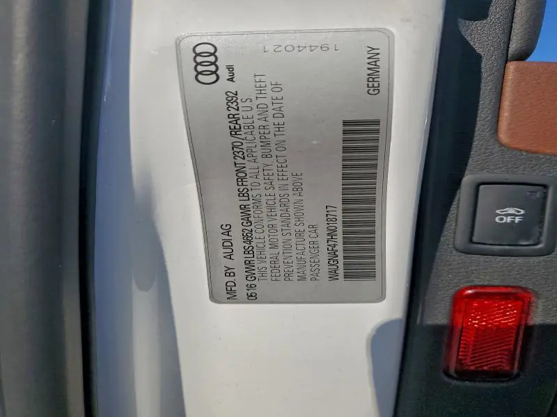 2017 AUDI A4 PREMIUM  