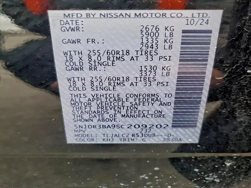 2025 NISSAN PATHFINDER SV  