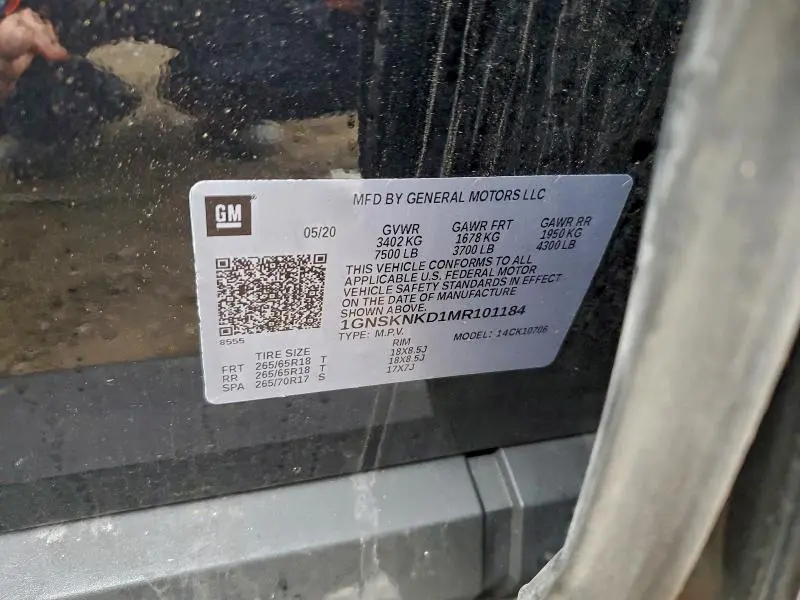 2021 CHEVROLET TAHOE K1500 LT  