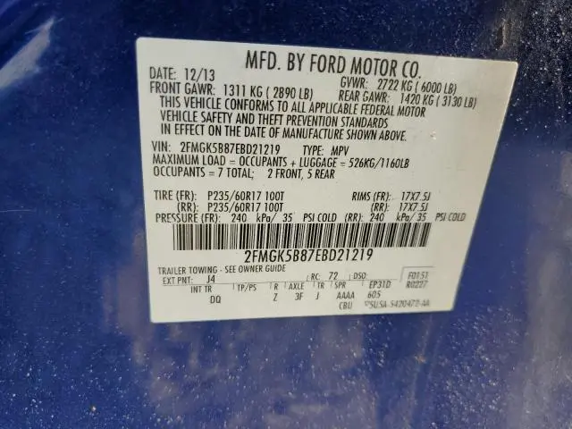 2014 FORD FLEX SE  