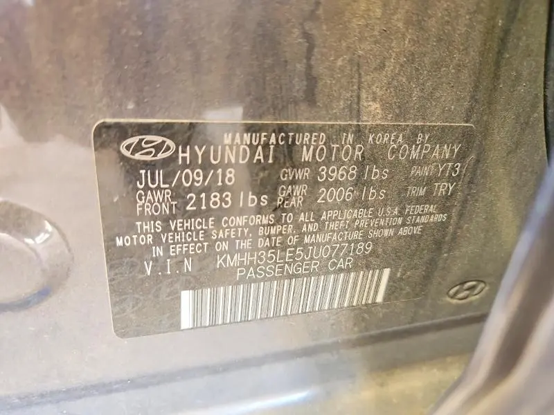 2018 HYUNDAI ELANTRA GT BASE  
