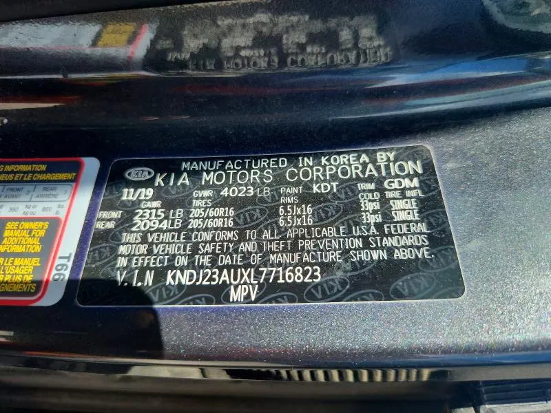 2020 KIA SOUL S  