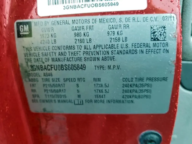 2011 CHEVROLET HHR LT  