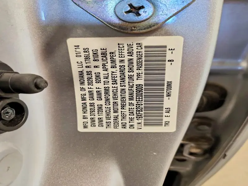 2014 HONDA CIVIC EX  