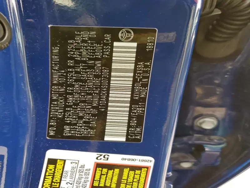 2025 TOYOTA CAMRY XSE  