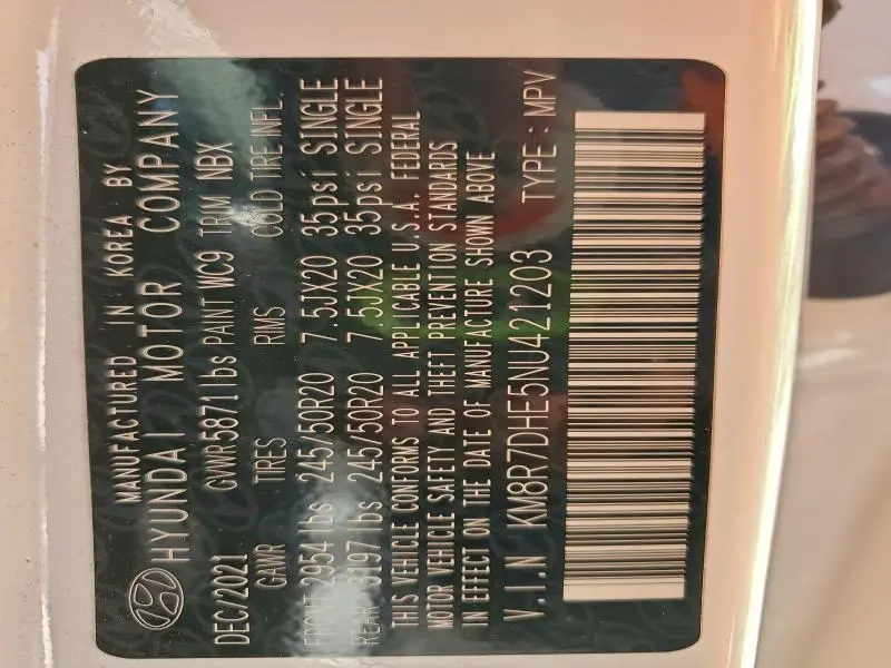 2022 HYUNDAI PALISADE CALLIGRAPHY  