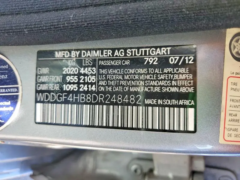 2013 MERCEDES-BENZ C 250  