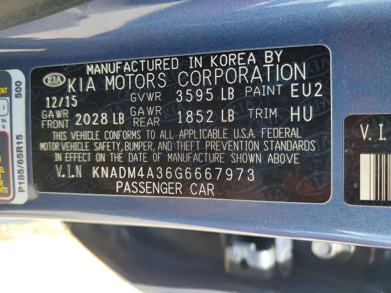 2016 KIA RIO LX  