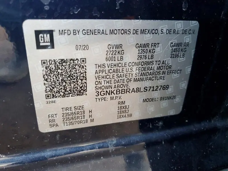 2020 CHEVROLET BLAZER 1LT  