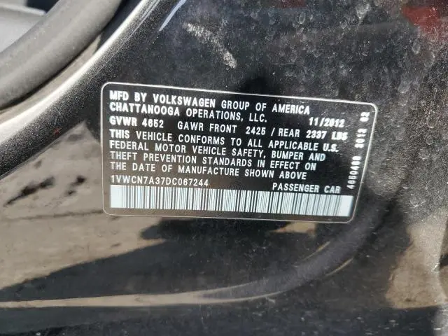 2013 VOLKSWAGEN PASSAT SEL