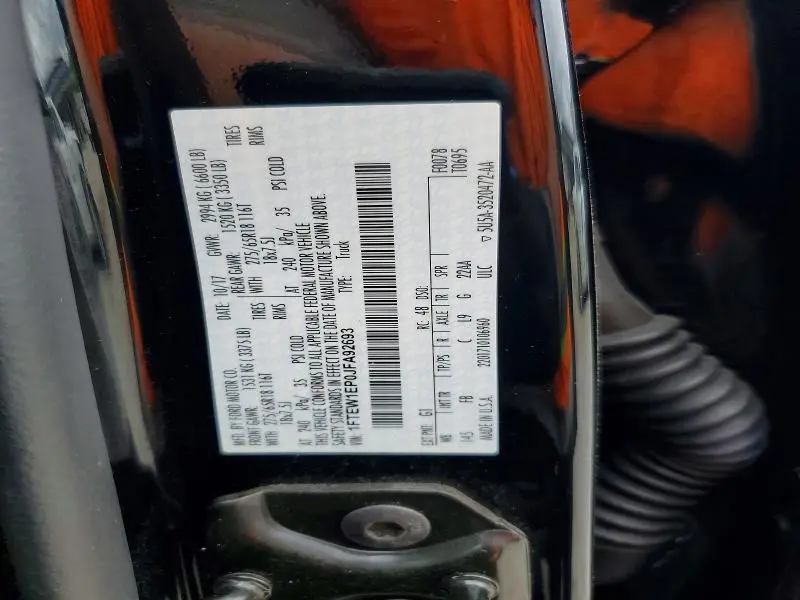 2018 FORD F150 SUPERCREW  
