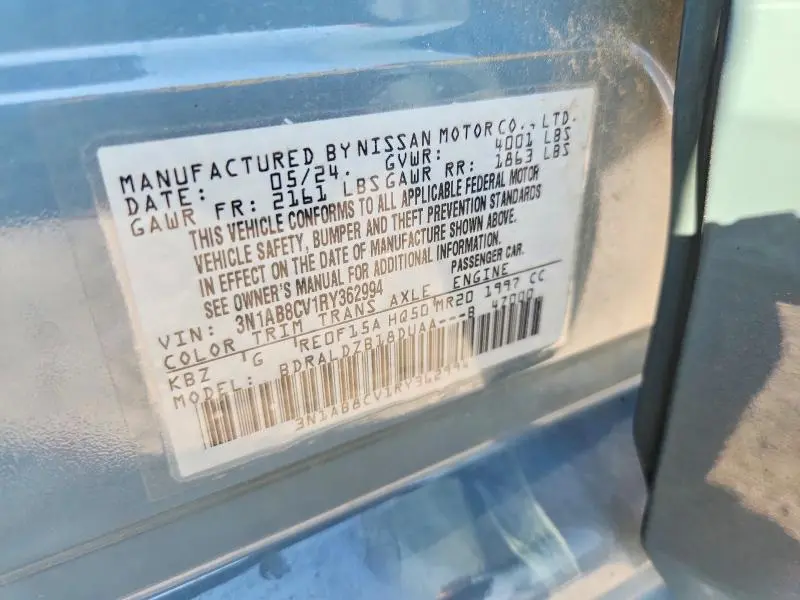 2024 NISSAN SENTRA SV  